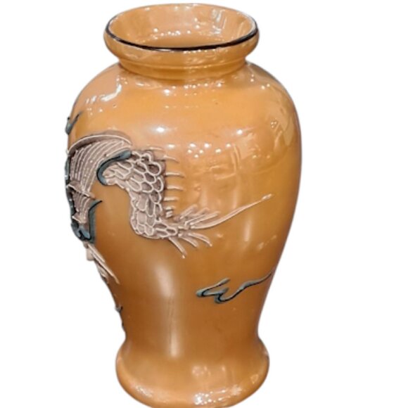 Vintage Nippon Japan Dragon Ware Moriage Porcelain Vase - Picture 6 of 9